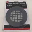 New* Oatey Universal 4-1/4 In. Round Snap-tite Shower Strainer, Matte Black. Fixed Price $14.50.