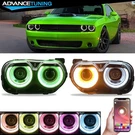Fits 15-23 Dodge Challenger 2PC Rgb Led Headlights Halogen Projector Lh Rh. Fixed Price $372.99.