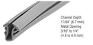 Crl Glazing Vinyl 17/64" Channel Depth 3/16" To 9/32" Metal Opening - 1000' Rol. Fixed Price $325.97.
