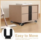 4PCS Wheel Pads Non-slip Slot Stoppers For Chairs Furniture Refrig.... Fixed Price $23.73.