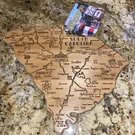 Totally Bamboo Destination South Carolina Wooden Carved Cutting Board Nwt. Fixed Price $15.00.
