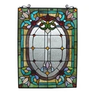 Fine Art Lighting Tiffany Stained Glass 18 X 24 Window Panel, 100 Genuine Sta.... Fixed Price $163.14.