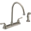 Compass Manufacturing 5202BN-WS Brookfield 2-HANDLE Brushed Nickel Hi Rise. Fixed Price $78.42.