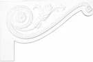 Ekena Millwork 7PE-R Large Pearl Stair Bracket, Right, 11"W X 7"H 5/8"D, E0. Fixed Price $30.35.