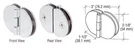 C.r. Laurence FA180CH Crl Chrome Degree Glass-to-glass Cabinet Hinge. Fixed Price $227.52.