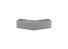 Roll Formed Cap Rail Corner 135 Degree Horizontal 1-1/2" Square Brushed Stain. Fixed Price $55.55.