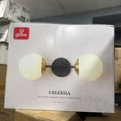 Globe Electric 52079 2-LIGHT Wall Sconce, Matte Black, Antique Brass Accent. Fixed Price $44.99.
