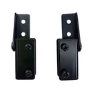 Crl Black Recess Mount Glass Door Hinge Pair Frameless 3/16"-1/4" Fit Set. Fixed Price $9.65.