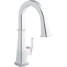 Kohler K-23830-CP #7 Riff 1.5 Gpm Single Hole Pull Down Kitchen Faucet. Fixed Price $261.44.