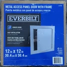 Everbilt EB12X12PC-SDL Metal Access Panel Door With Frame, 12", New. Fixed Price $34.96.