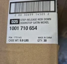 Everbilt 710 654 Step Release Kick Down Doorstop (box Of 30). Fixed Price $150.00.