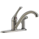 Delta Classic Kitchen Faucet W/ Integral Spray Stainless-certified Refurbished. Fixed Price $95.78.