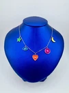14K Glow In The Dark Diamond Charm Necklace. Fixed Price $2600.00.