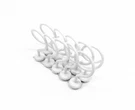 (10) Garvin Southwire BRM125WH 1-1/4 Bridle Loop Magnet White. Fixed Price $37.04.