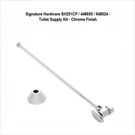 Signature Hardware SH251CP / 446655 948024 - Toilet Supply Kit Chrome Finish. Fixed Price $16.35.