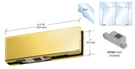 Crl PH11DBR Brass Bottom Door Patch With 1NT302 Insert. Fixed Price $78.10.