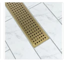 Oatey Designline 24" Stainless Square Pattern Brushed Gold Linear Shower Drain. Fixed Price $39.95.