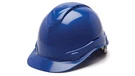 Pyramex Ridgeline Cap Style Hard Hat 4 Point Ratchet Vented Blue. Fixed Price $22.57.
