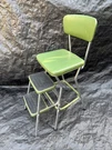 Vintage Step Stool Metal Folding Kitchen Steel Chair Mcm Cosco 70 Green As Is!. Fixed Price $125.00.