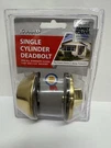 Guard Security Single Cylinder Deadbolt Polished Brass Door Lock New. Fixed Price $13.00.