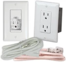 On-q CPT7526-WH-R6 Pre Tamper Resistant Outlet Power Kit For Media Boxes And Str. Fixed Price $64.95.