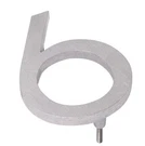 Montague Metal 8 In. Brushed Aluminum Floating Or Flat Modern House Number 6. Fixed Price $10.39.