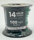 Southwire 600V Green Thhn 14 Gauge Solid Wire, 100' Single Spool New. Fixed Price $27.99.