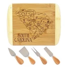 Totally Bamboo Slice Of Life Cutting Board And Cheese Tools -south Carolina. Fixed Price $31.41.