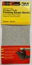 3M Finishing Sander Coarse 40 Grit 2/3 X 7 1/2 5-SHEETS 9114 Adhesive. Fixed Price $13.75.