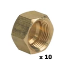 Proflo Pfxcccn Brass 3/8" Od Lf Compression Stop Valve Cap 9.525MM *pack 10*. Fixed Price $7.99.