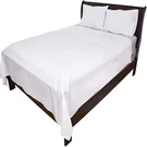 Solid White, Flat Bed Sheets, 1-PIECE, 200 Thread Count Poly-cotton Blend,. Fixed Price $12.98.