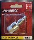 Husky 1/4" X 3/8" Npt I/m Plug Coupler 1-PACK. Fixed Price $10.00.