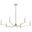 Malene 6 Light CHANDELIER-22.25 Inches Tall 42 Wide-champagne. Fixed Price $664.99.