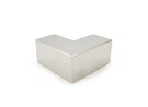 Roll Formed Cap Rail Corner 90 Degree Horizontal 2" Square - Polished Stainless. Fixed Price $73.00.