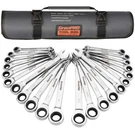 Grenpro Ratcheting Wrench Set, Combination 22-PIECE Sae & Silver. Fixed Price $90.93.