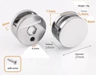 Round Chrome Mirror Clip - Two Sets Of 4. Fixed Price $11.28.