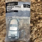 Everbilt Double Hinge Safety Hasp Zinc-plated 7-3/4" 33654. Fixed Price $7.50.