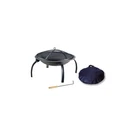 Living Accents Round Wood Fire Pit Black Steel Portable. Fixed Price $134.99.