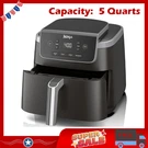 Ninja 5QT Air Fryer 4-IN-1 Crisp Roast Reheat Dehydrate 400F Grey AF141. Fixed Price $96.89.