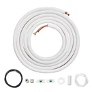 Vevor Mini Split Line Set 1/4"X3/8" X25 Ft Copper Tubing Ac W/ Connection Cable. Fixed Price $110.90.