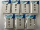 Leviton Port Wallplate R04-41080-3W Lot 7. Fixed Price $24.00.