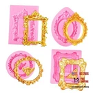 Jjunw 4 Pcs Photo Frame Silicone Molds, Baroque Style Air Dry Clay Mini. Fixed Price $17.33.
