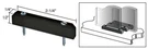 Crl 1/2" High Nylon Lower Guide. Fixed Price $15.00.