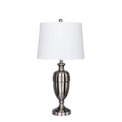 Fangio Lighting Cory Martin Brushed Steel Decorative Urn Table Lamp W-1590BS. Fixed Price $97.99.