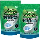 Green Gobbler Powder Plunger Toilet Bowl Clog Remover - 2 Pack, White. Fixed Price $28.22.