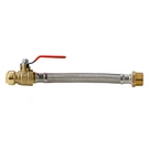 Littlewell AHPF12MNPT16 Inch Braided Stainless Steel Hose Connector With Ball. Fixed Price $41.99.