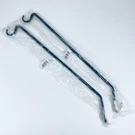 Two Iron Wall Mount Hanging Plant Brackets Shepherds Hook 45 Degree BGP-09 Achla. Fixed Price $32.95.