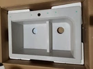 Swanstone QZ03322LD.075-2B 1-HOLE Granite Kitchen Sink, 22" X 33" Color -bianca. Fixed Price $298.99.