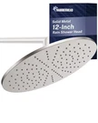 Rainfall 12 Inch 2.5 Gpm Brushed Nickel Hammerhead Showers Solid. Fixed Price $179.99.