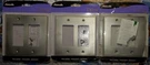3 Amerelle 2-ROCKER Halle Brushed Nickel Wallplate 5"X5" 70RRBN Q105855BFAJ. Fixed Price $22.00.